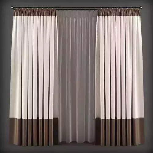 Curtain 3D model 150