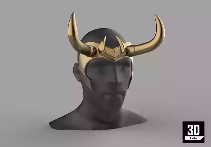 LOKI TV Series Helmet for 3D Printing STL