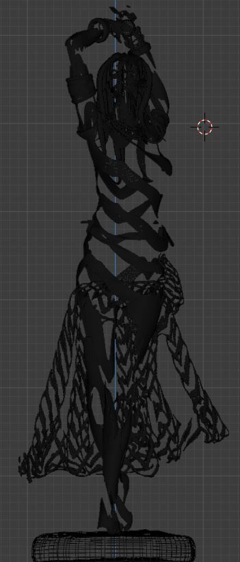 Abstract statue Dancer 3D model_11