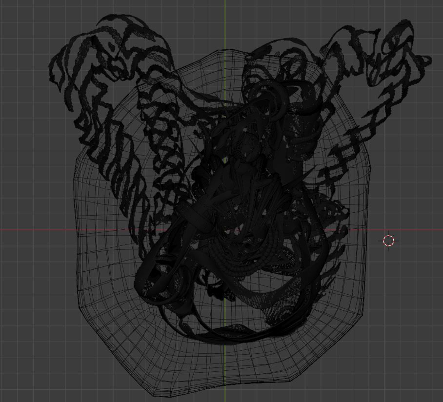 Abstract statue Dancer 3D model_13