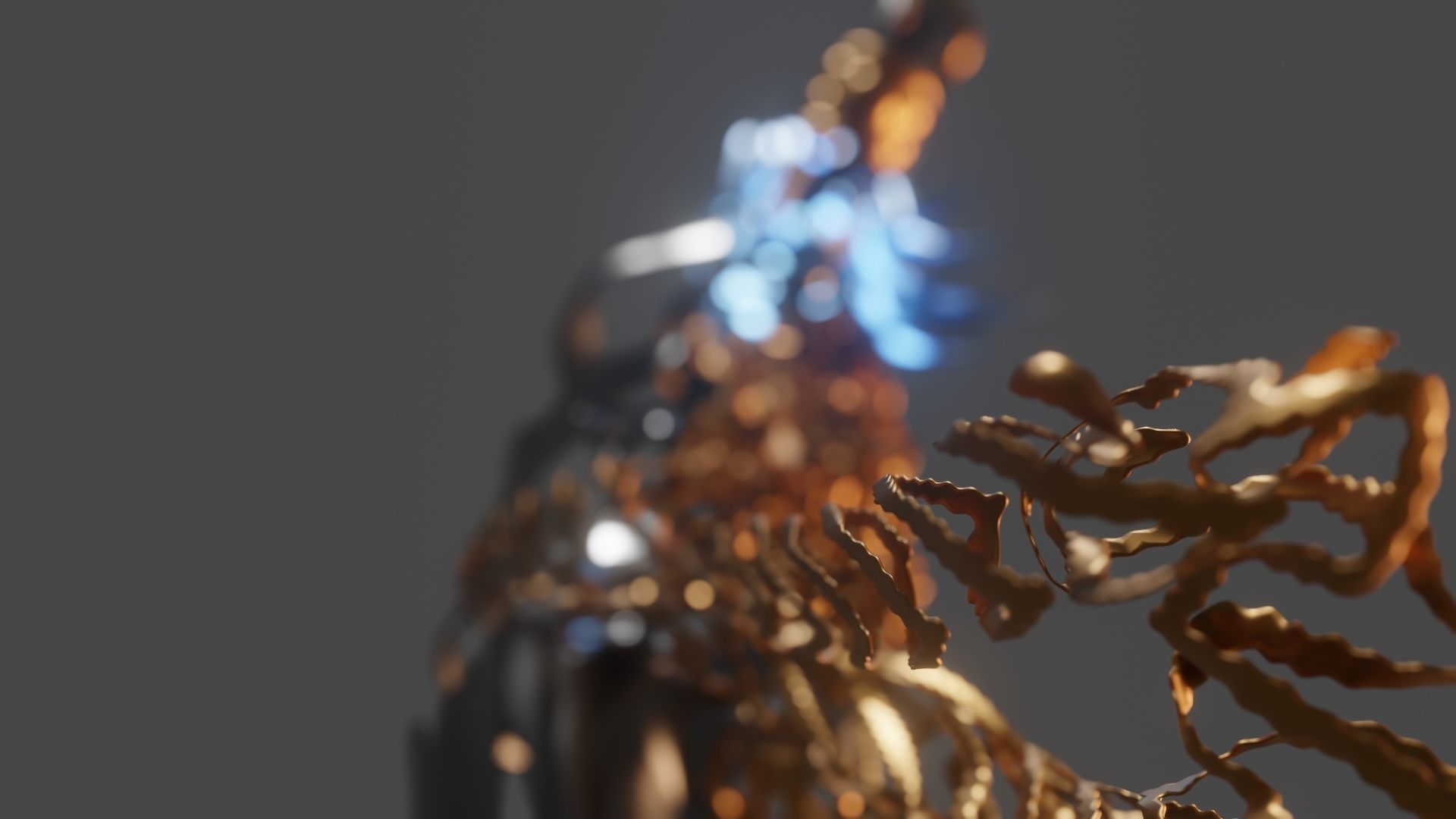 Abstract statue Dancer 3D model_7