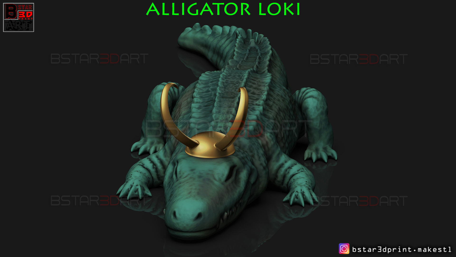 Alligator LoKi - LoKI TV series - Marvel Comics 3D print model_6