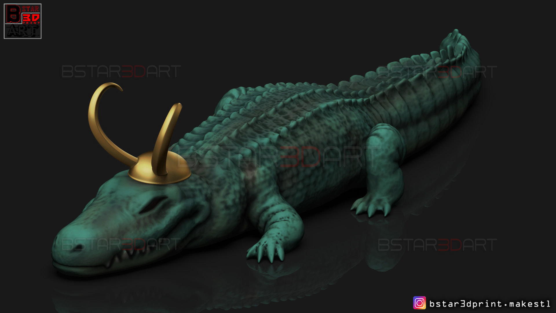 Alligator LoKi - LoKI TV series - Marvel Comics 3D print model_8