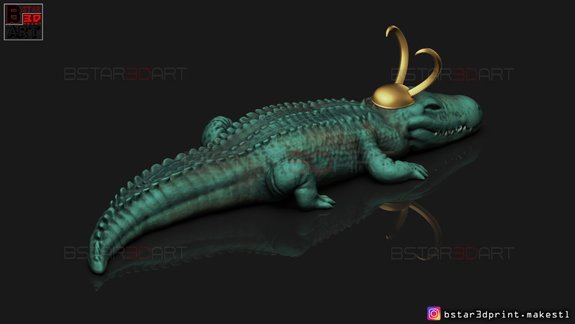 Alligator LoKi - LoKI TV series - Marvel Comics 3D print model_12