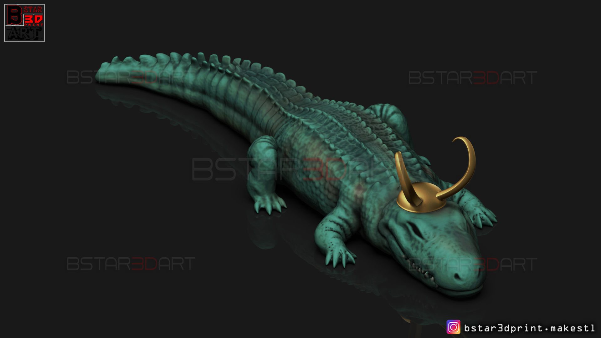Alligator LoKi - LoKI TV series - Marvel Comics 3D print model_14