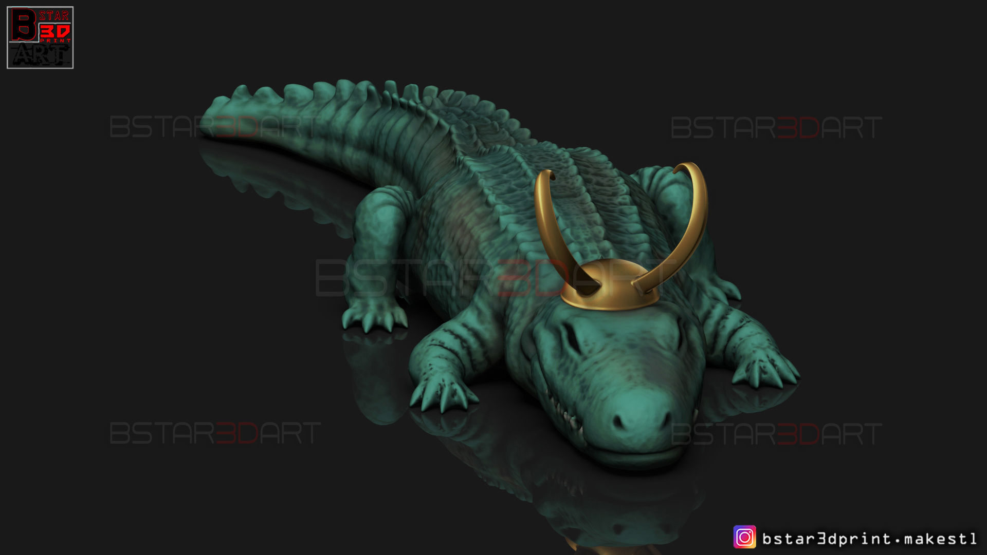 Alligator LoKi - LoKI TV series - Marvel Comics 3D print model_7