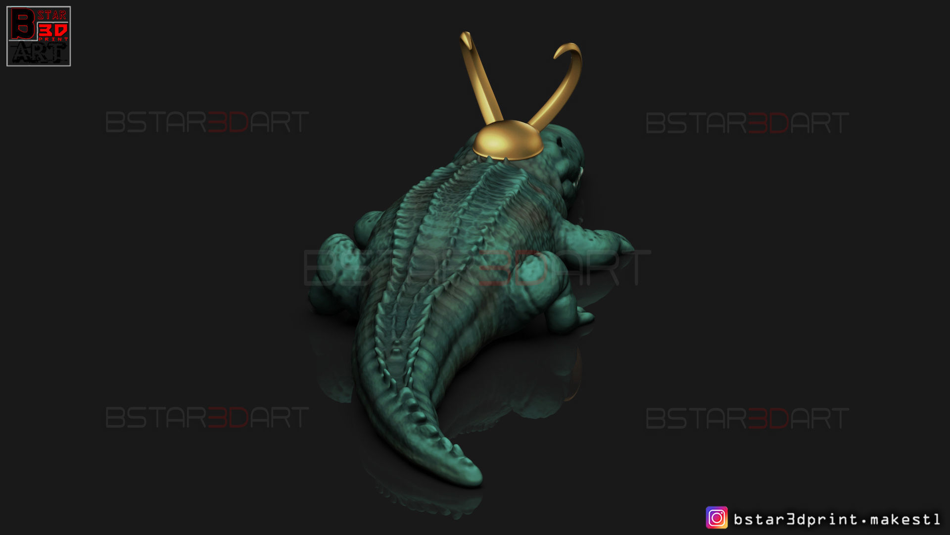 Alligator LoKi - LoKI TV series - Marvel Comics 3D print model_11
