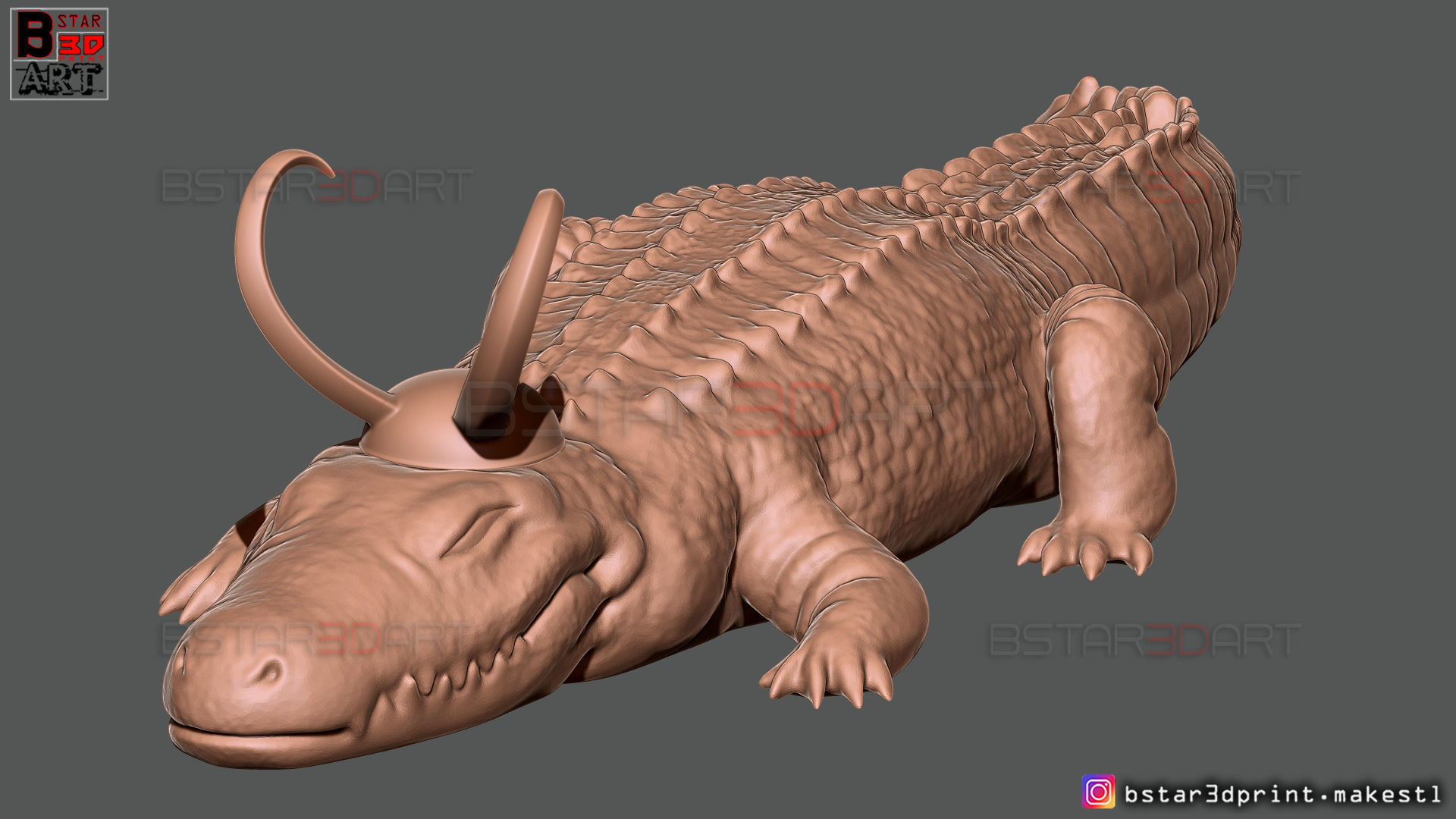 Alligator LoKi - LoKI TV series - Marvel Comics 3D print model_17