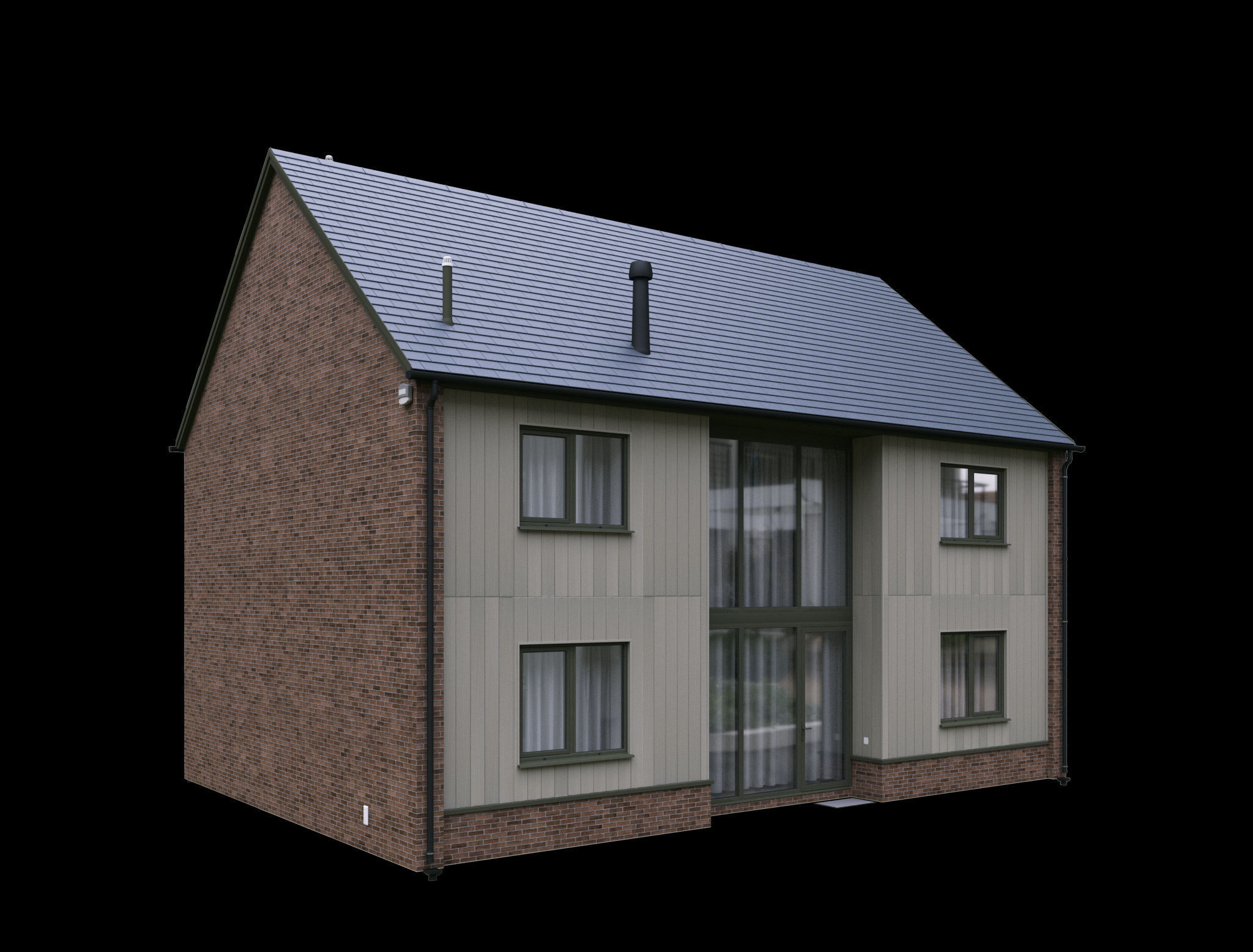 HOUSE PLOT-C2 - octane 3D model_1