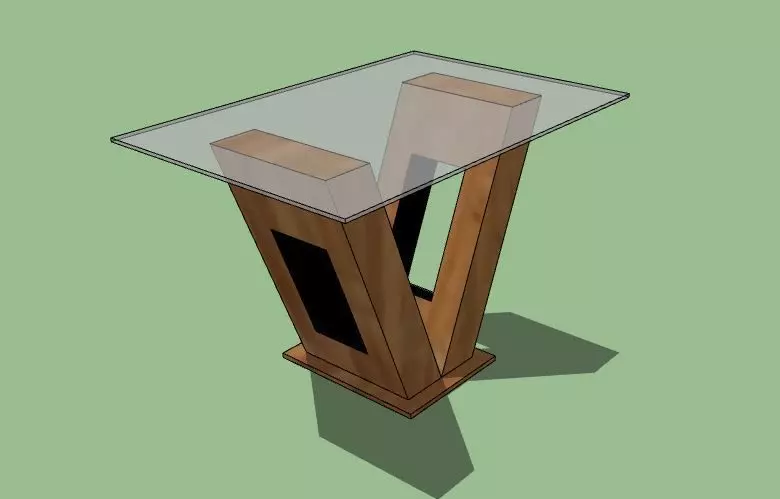 Dining table Free 3D model