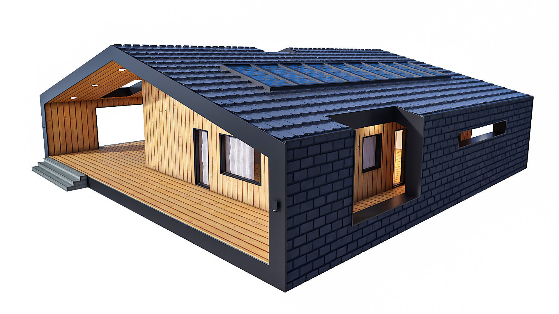 Modern Residential Building 19 3D model_7