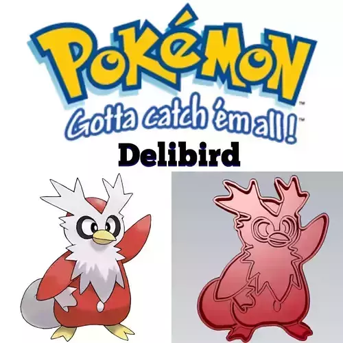 Pokemon Delibird Cookie Cutter Stamp Cake Decorating 