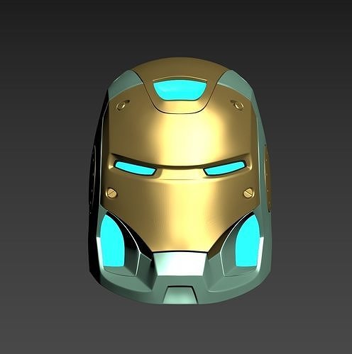 Iron Man Mark 37 MK37 Helmet Avengers 3D print model