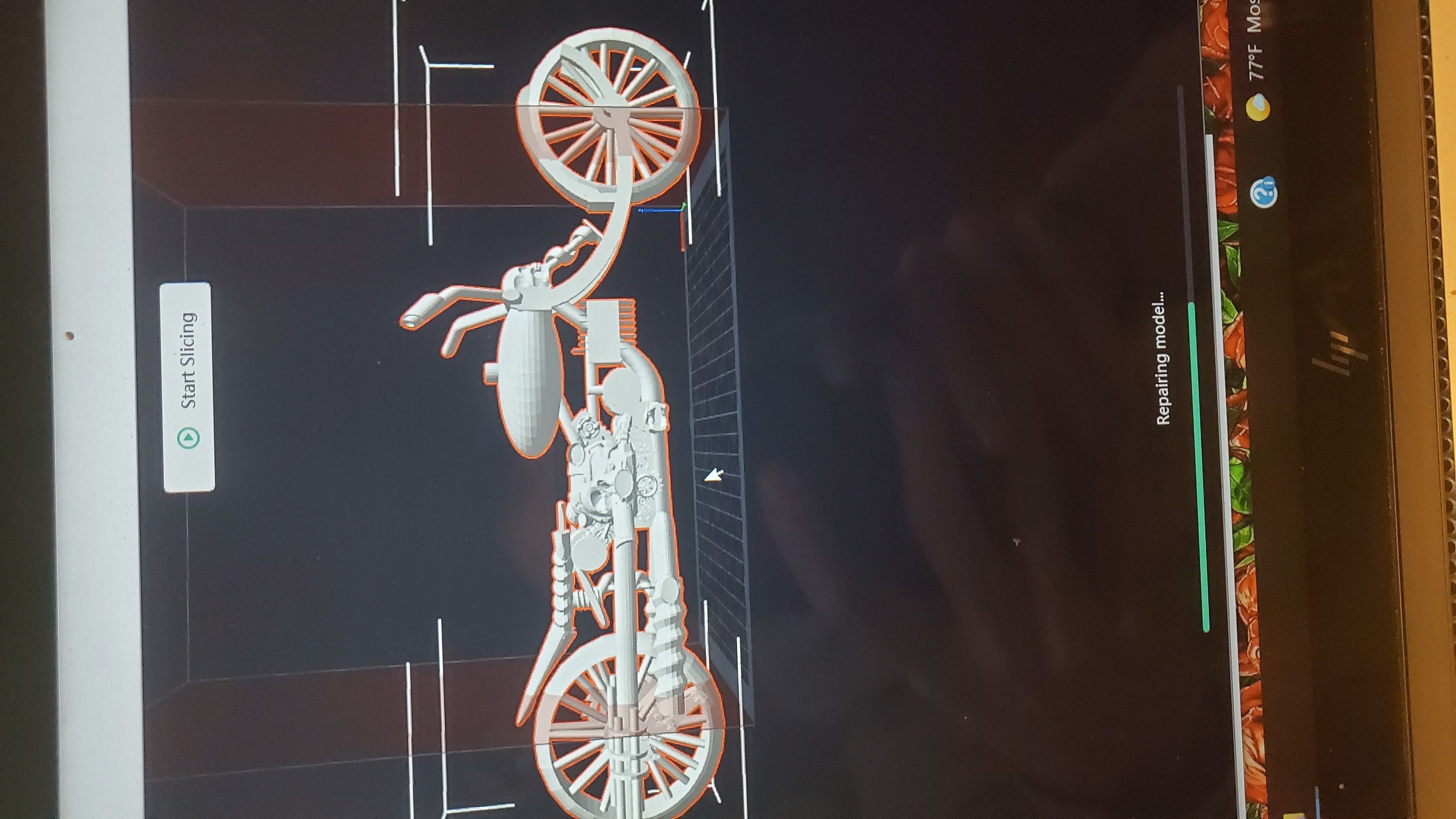 rat lowrider chopper 3D print model_1