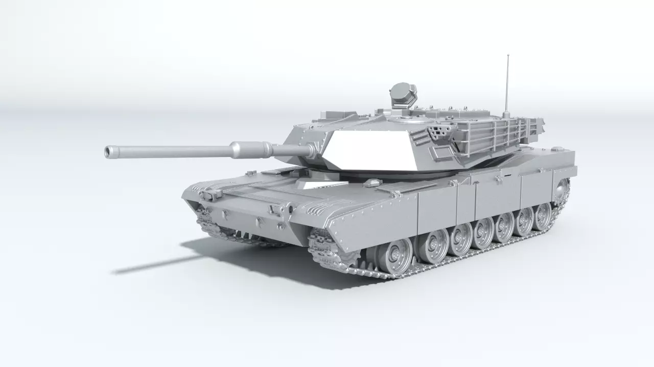 Tank ABRAMS for 3Dprint 3D print model