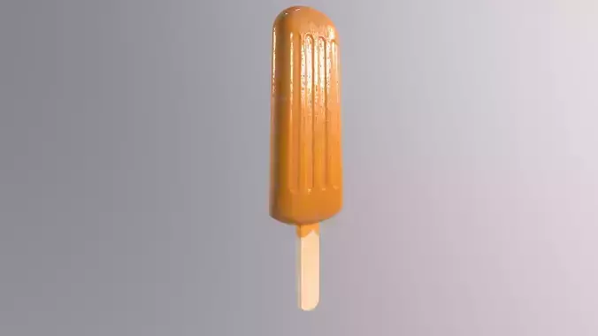 High Quality Ice Cream Stick 3D Model