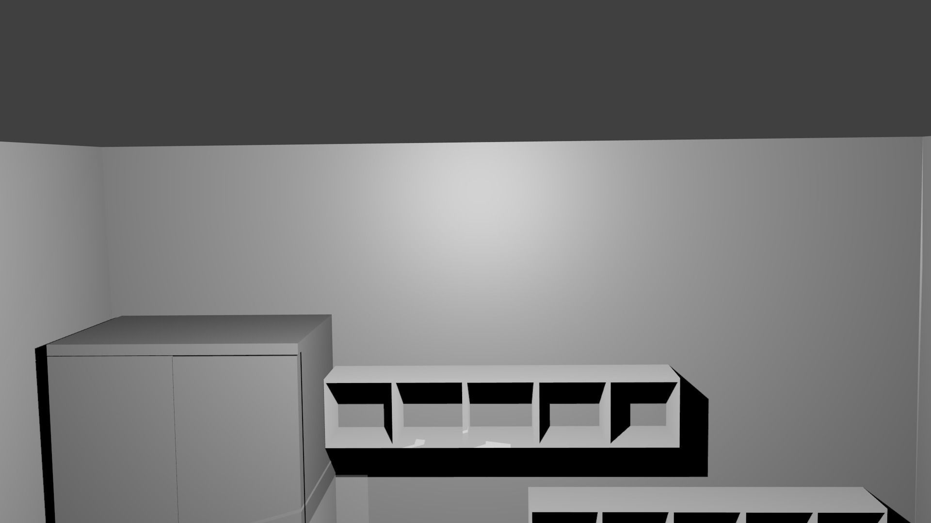Dorm Room Low-poly 3D model_9