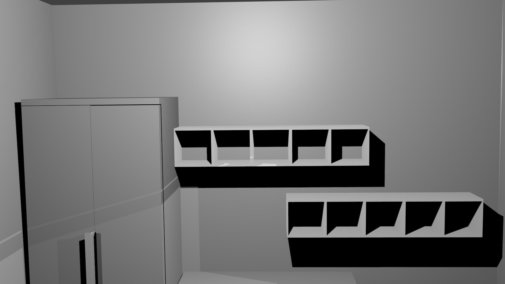 Dorm Room Low-poly 3D model_6