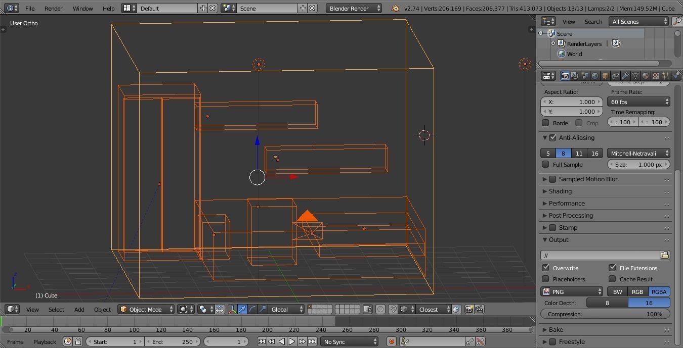 Dorm Room Low-poly 3D model_13