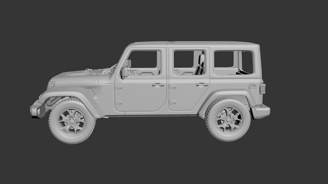 Jeep Wrangler  2021  3D print model 2
