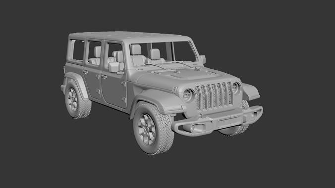 Jeep Wrangler  2021  3D print model 6