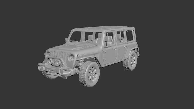 Jeep Wrangler  2021  3D print model 7