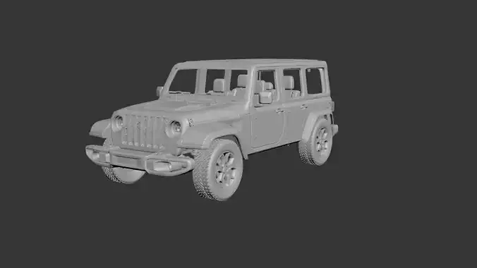 Jeep Wrangler  2021  3D print model