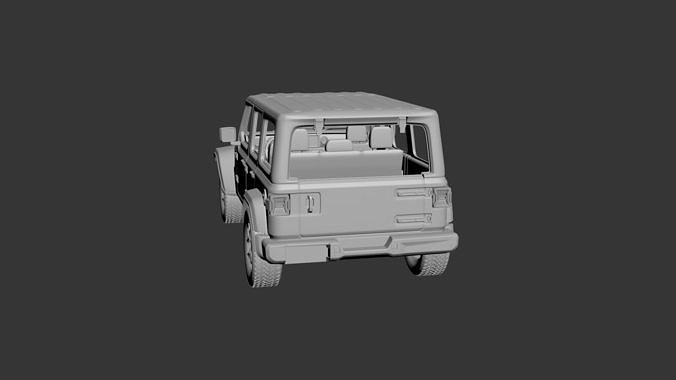 Jeep Wrangler  2021  3D print model 4