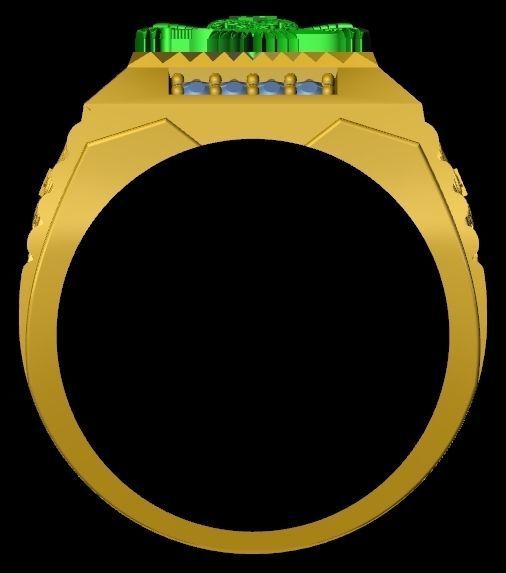 menRing eagle 3D print model_3