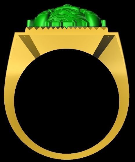 menRing dog 3D print model_3