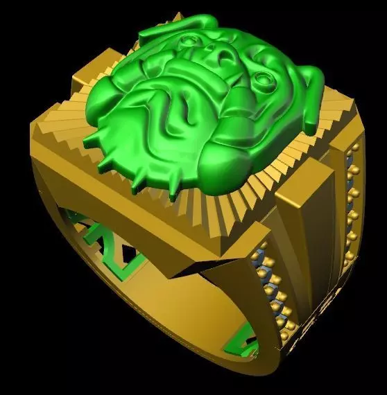 menRing dog 3D print model_0
