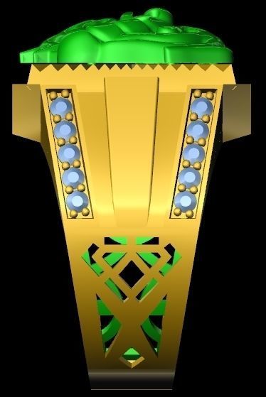 menRing dog 3D print model_2