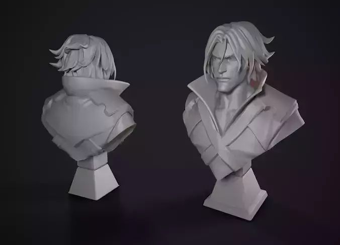 Trevor Belmon Castle vania bust 3D print model