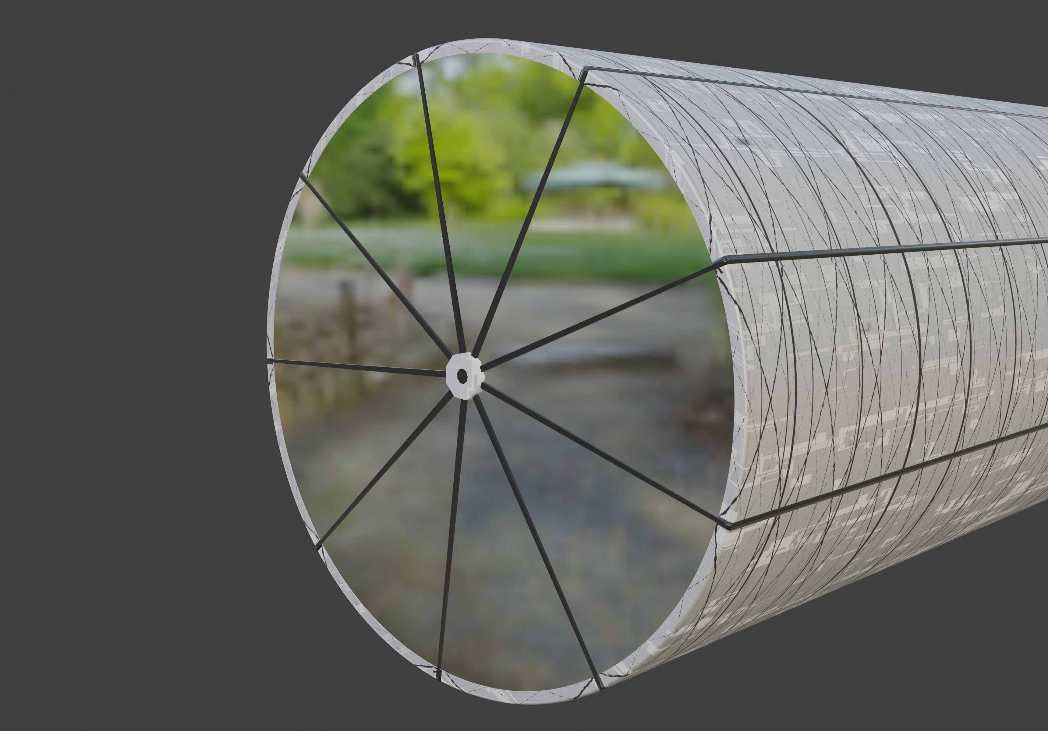 O Neill cylinder 1  Low-poly 3D model_10