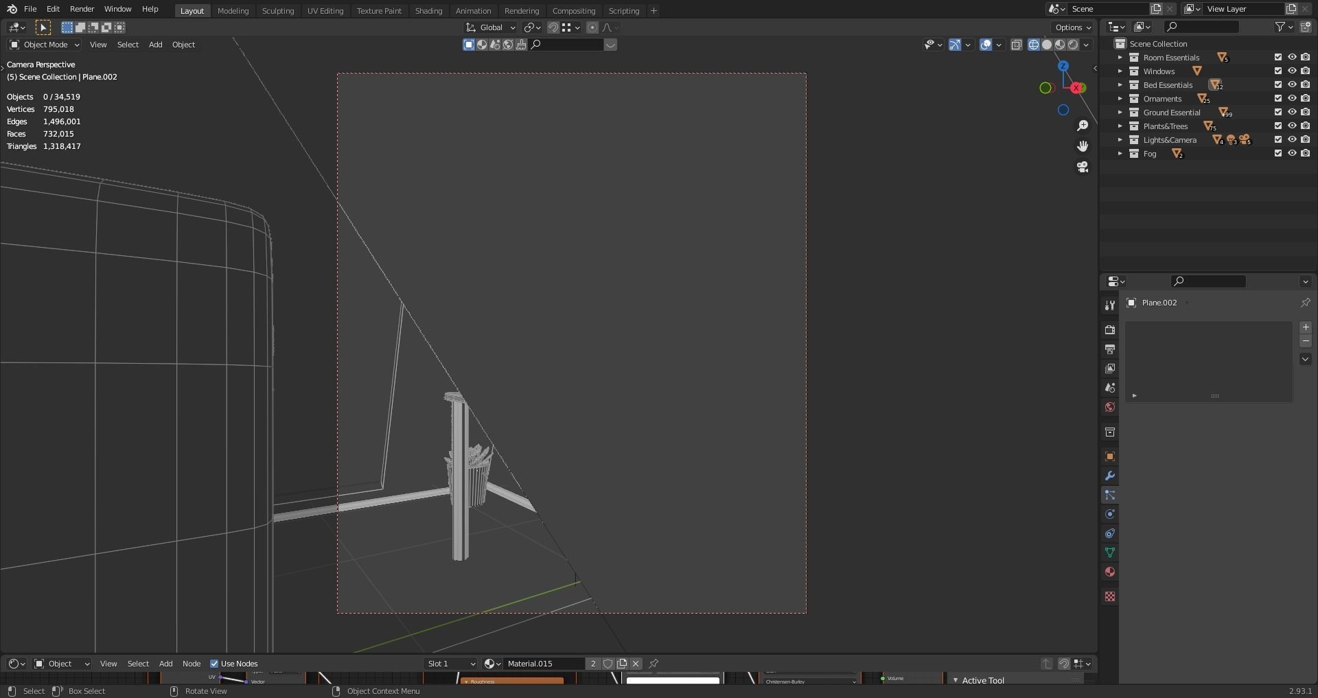 Nature Bedroom 3D model_8