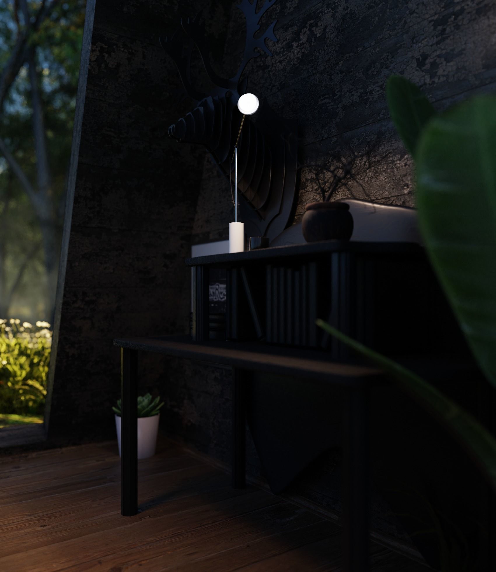 Nature Bedroom 3D model_3