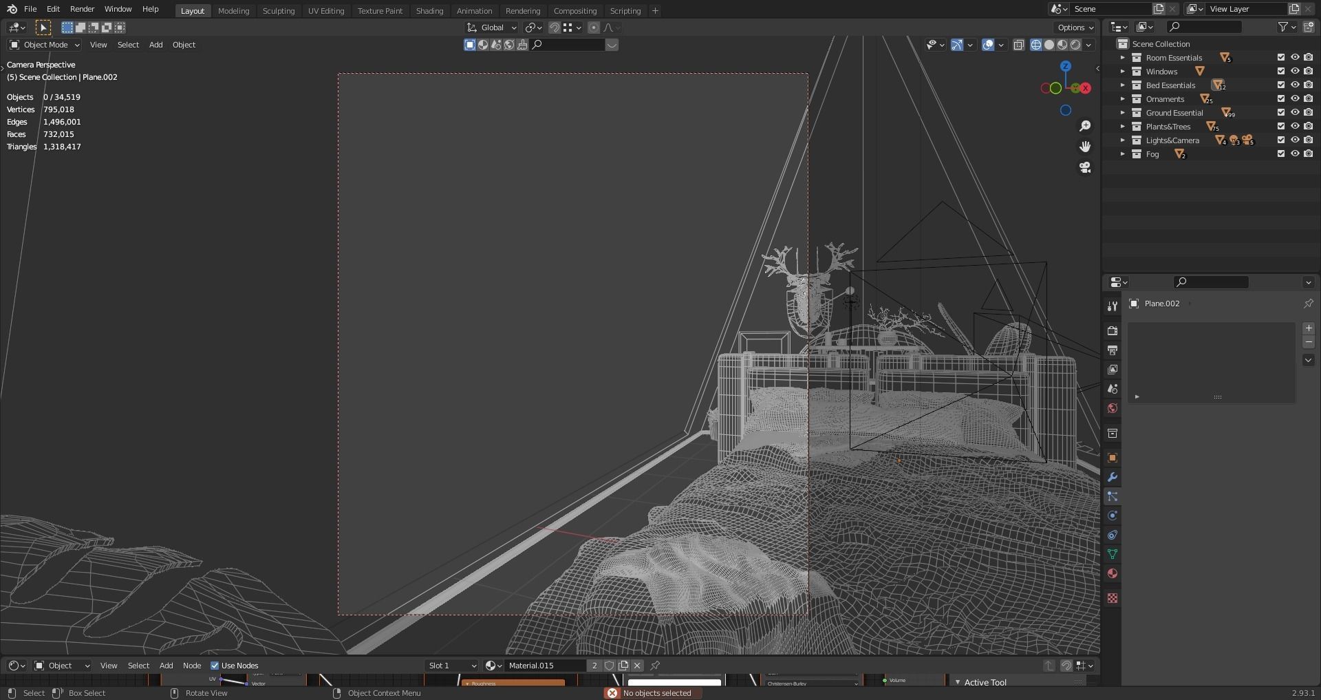 Nature Bedroom 3D model_6