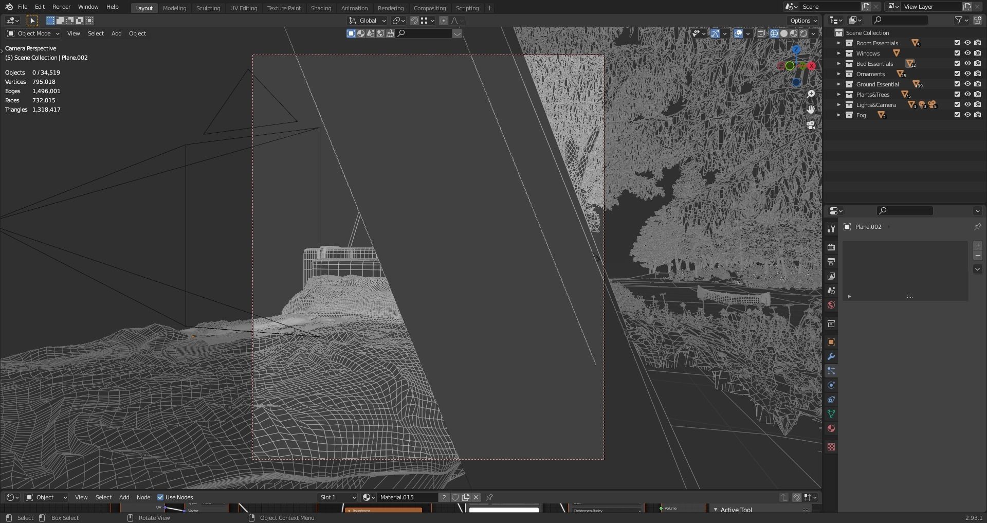Nature Bedroom 3D model_7