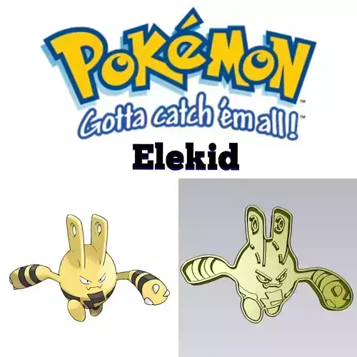 Pokemon Elekid Cookie Cutter Stamp Cake Decorating 