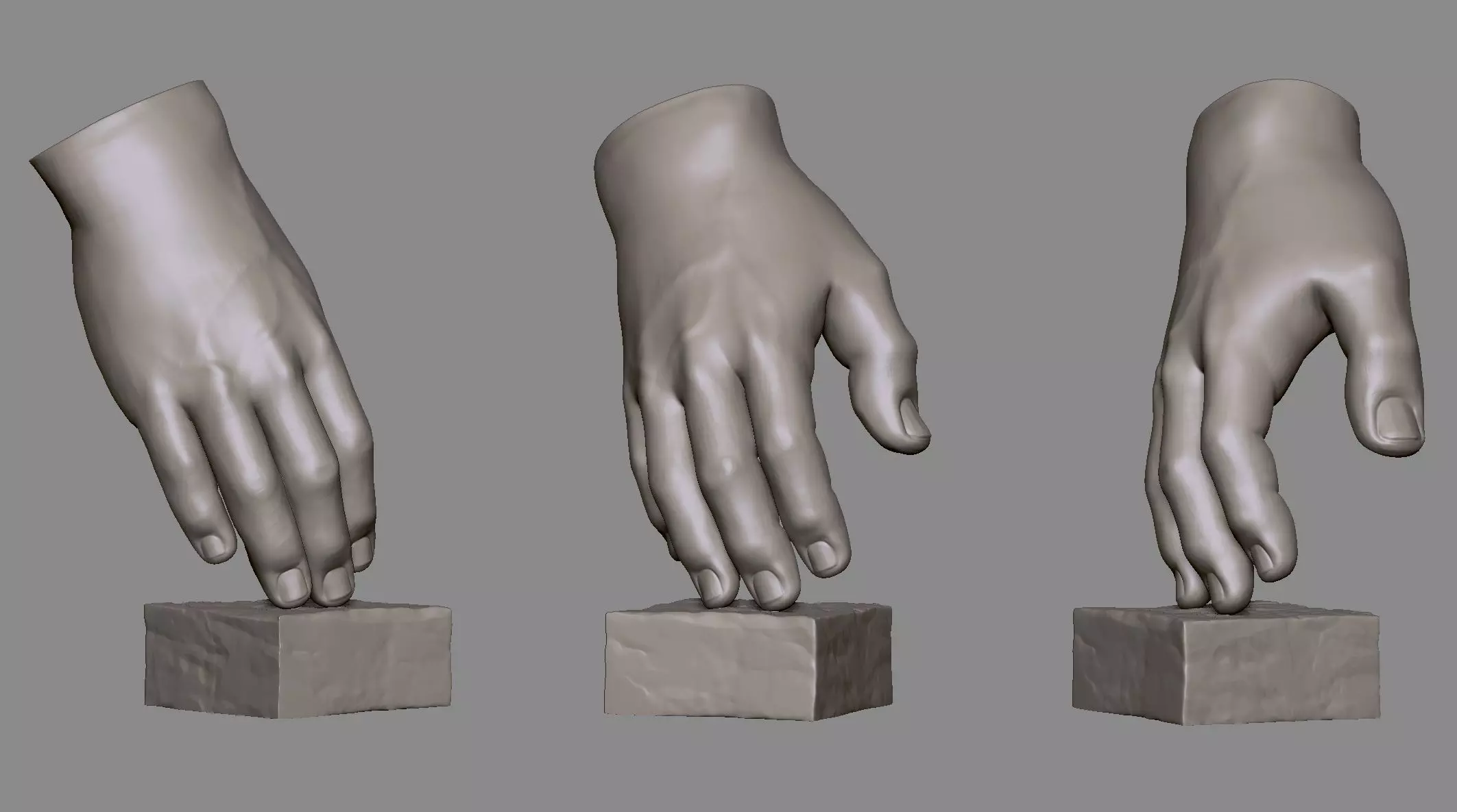 Hand  Sculpture 1 3D print model_0