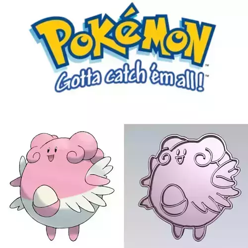 Pokemon Blissey Cookie Cutter Stamp Cake Decorating 