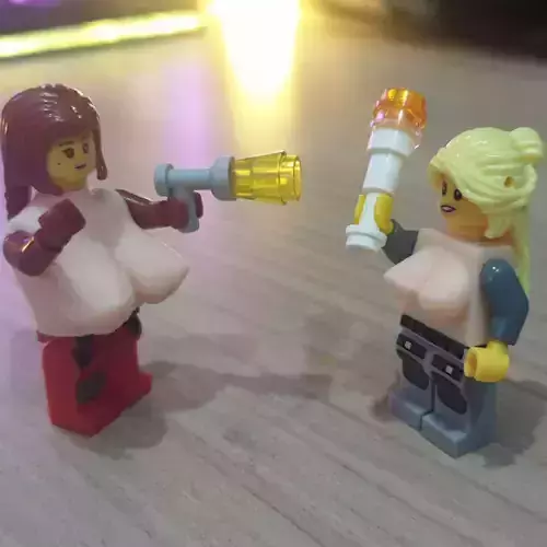 Lego B00bs for Minifig Girl 3D print model