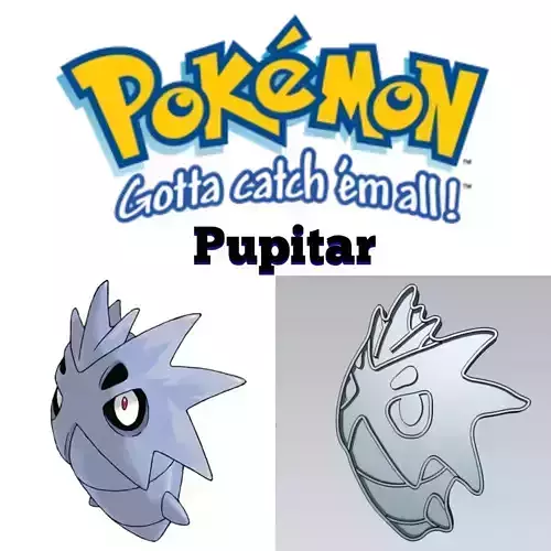 Pokemon Pupitar Cookie Cutter Stamp Cake Decorating 