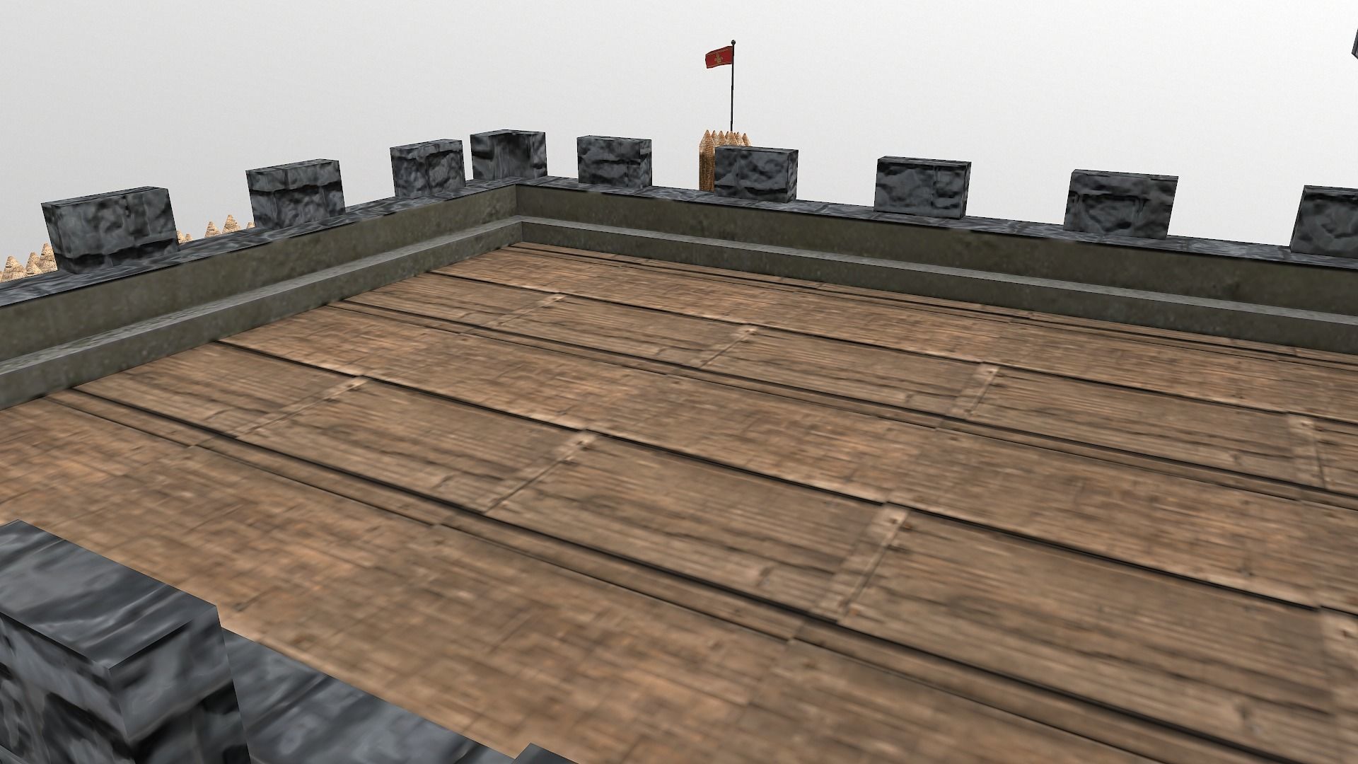 Medieval Castle Level 1  3D model_18