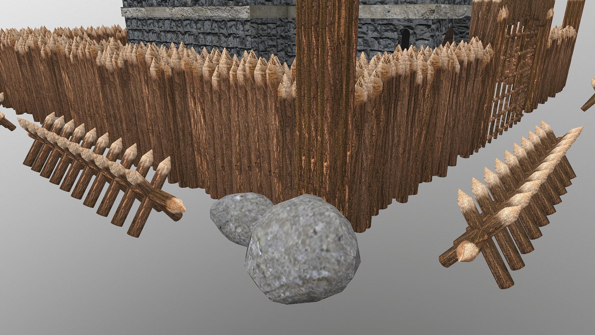 Medieval Castle Level 1  3D model_11