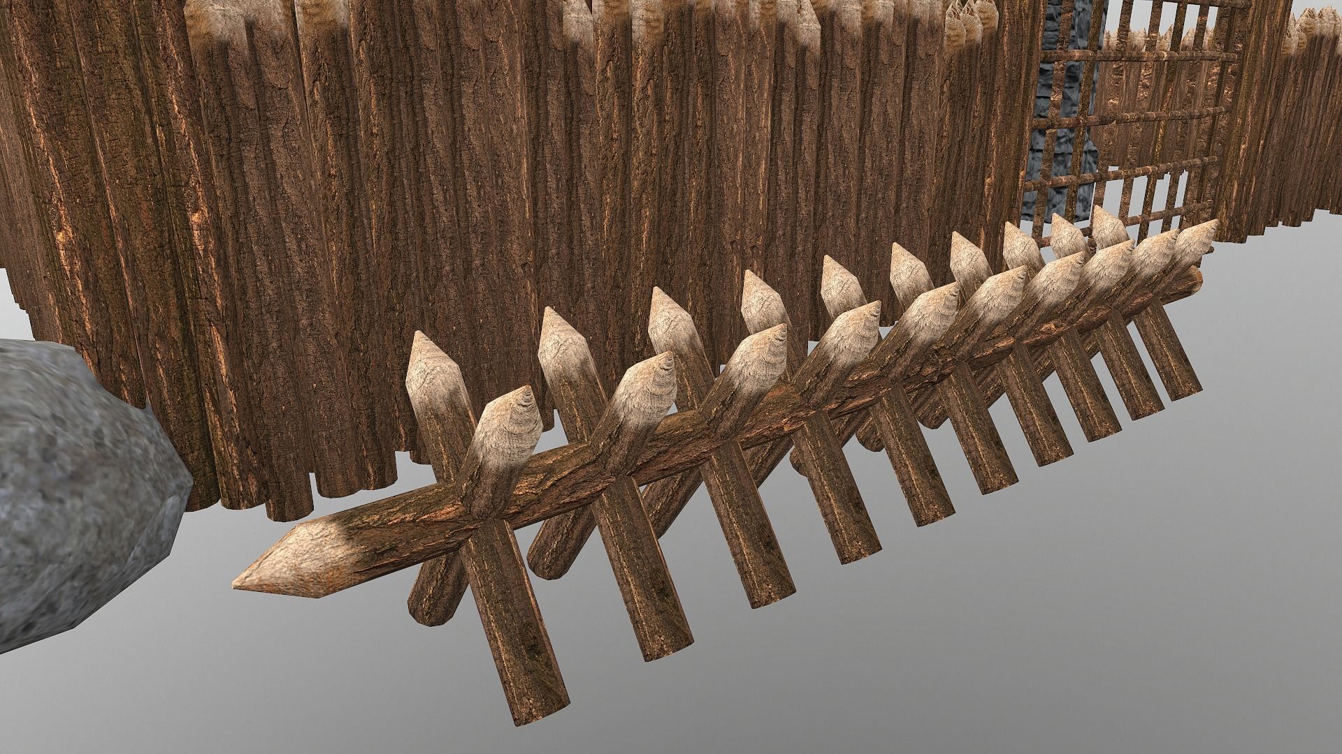 Medieval Castle Level 1  3D model_10