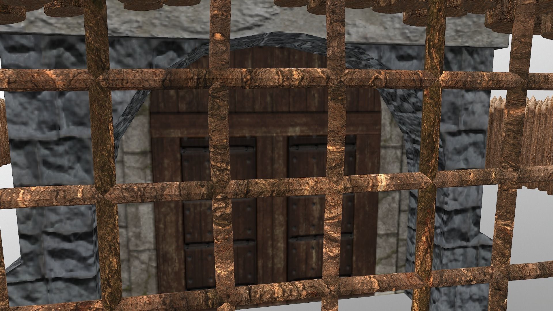 Medieval Castle Level 1  3D model_13