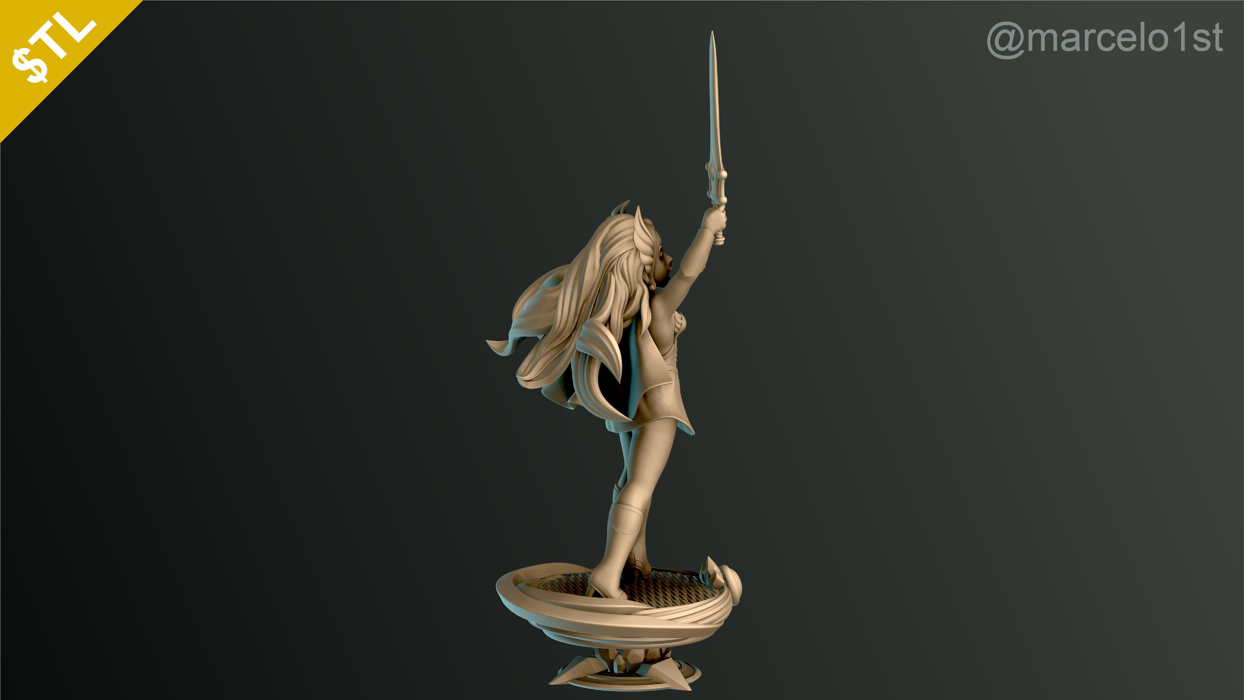 SHE-RA - CLASSIC PRINCESS ADORA 3D print model_8
