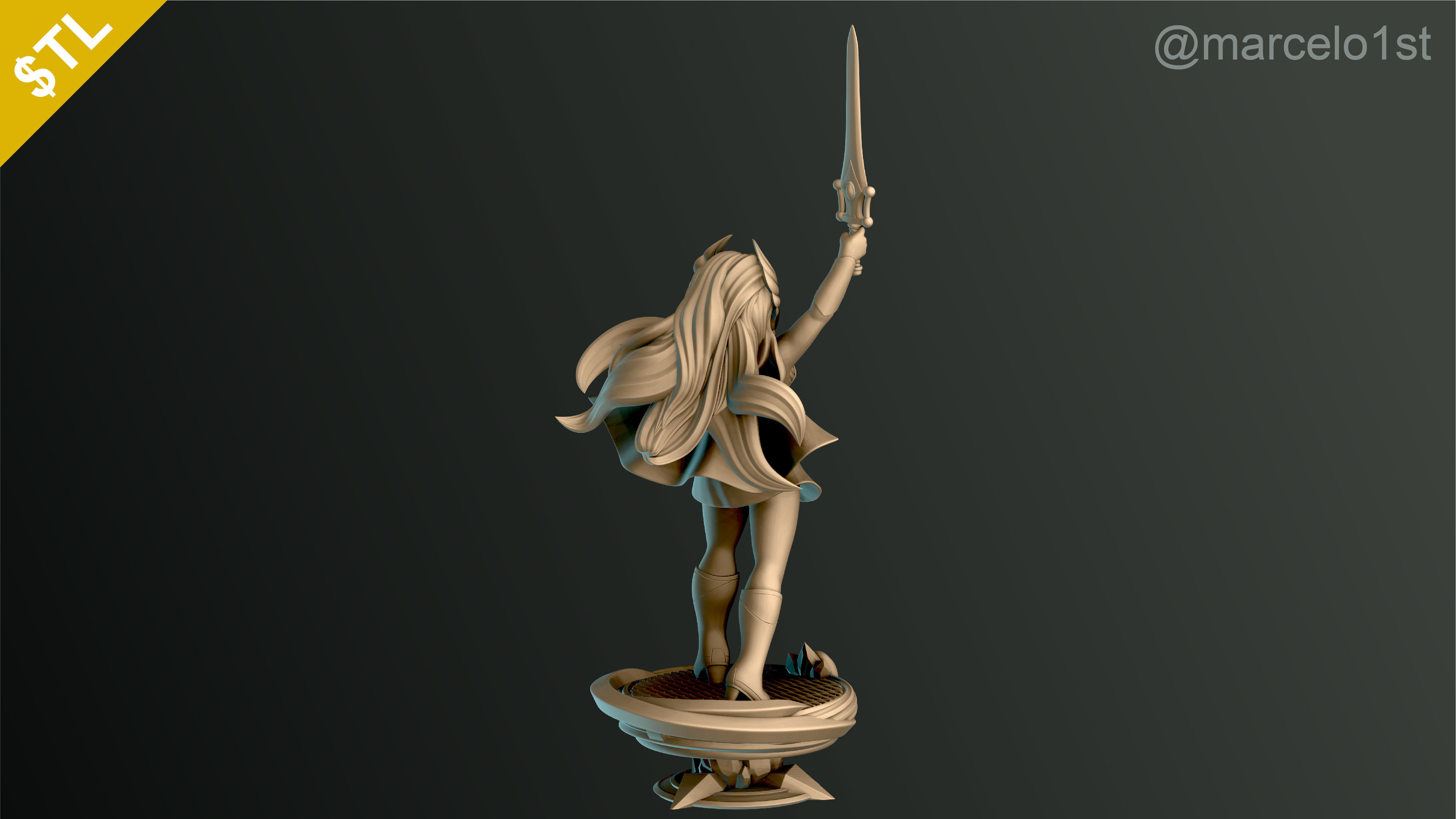 SHE-RA - CLASSIC PRINCESS ADORA 3D print model_9