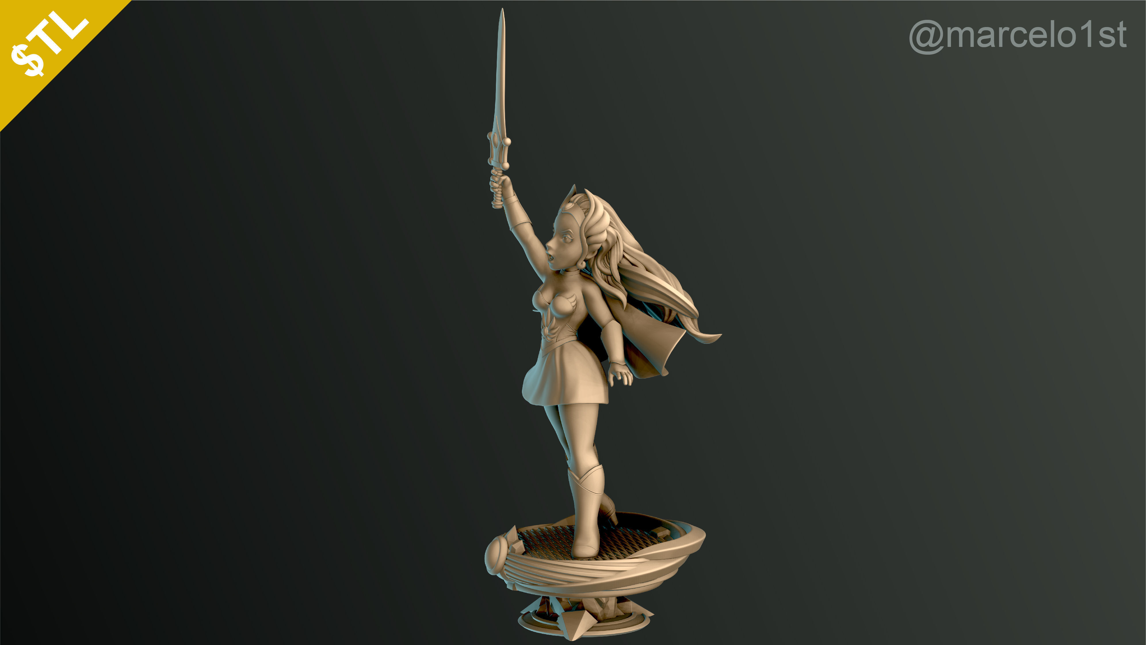 SHE-RA - CLASSIC PRINCESS ADORA 3D print model_15